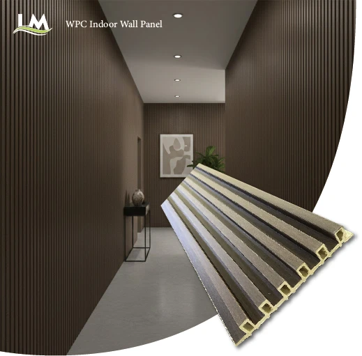Luxury WPC Fluted Wall Panel 3M Internal Wood Slat Cladding factory Luxury WPC Fluted Wall Panel 3M Internal Wood Slat Cladding factory